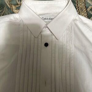 Calvin Klein Kids White Button Down Shirt
